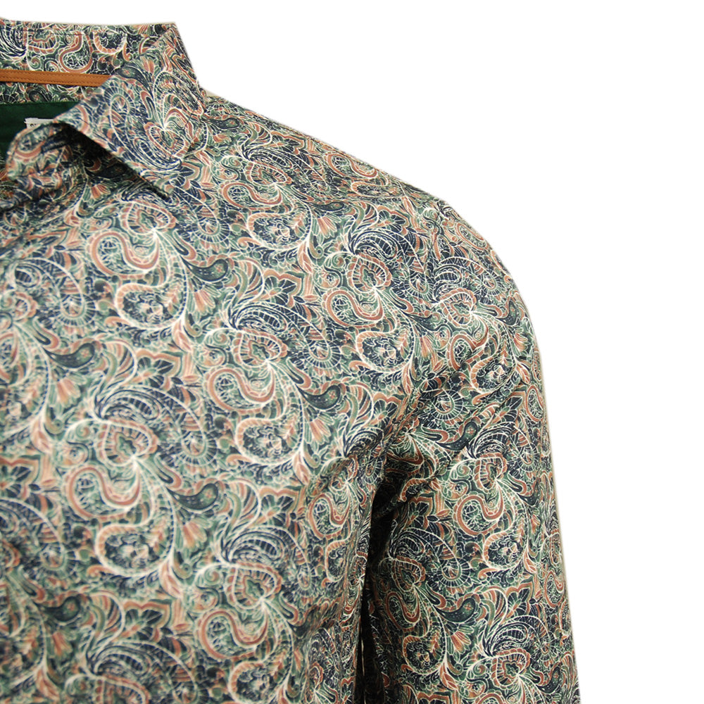 Sininen / Vihreä kuviollinen kauluspaita ⎪ Messina ⎪ Circus Red