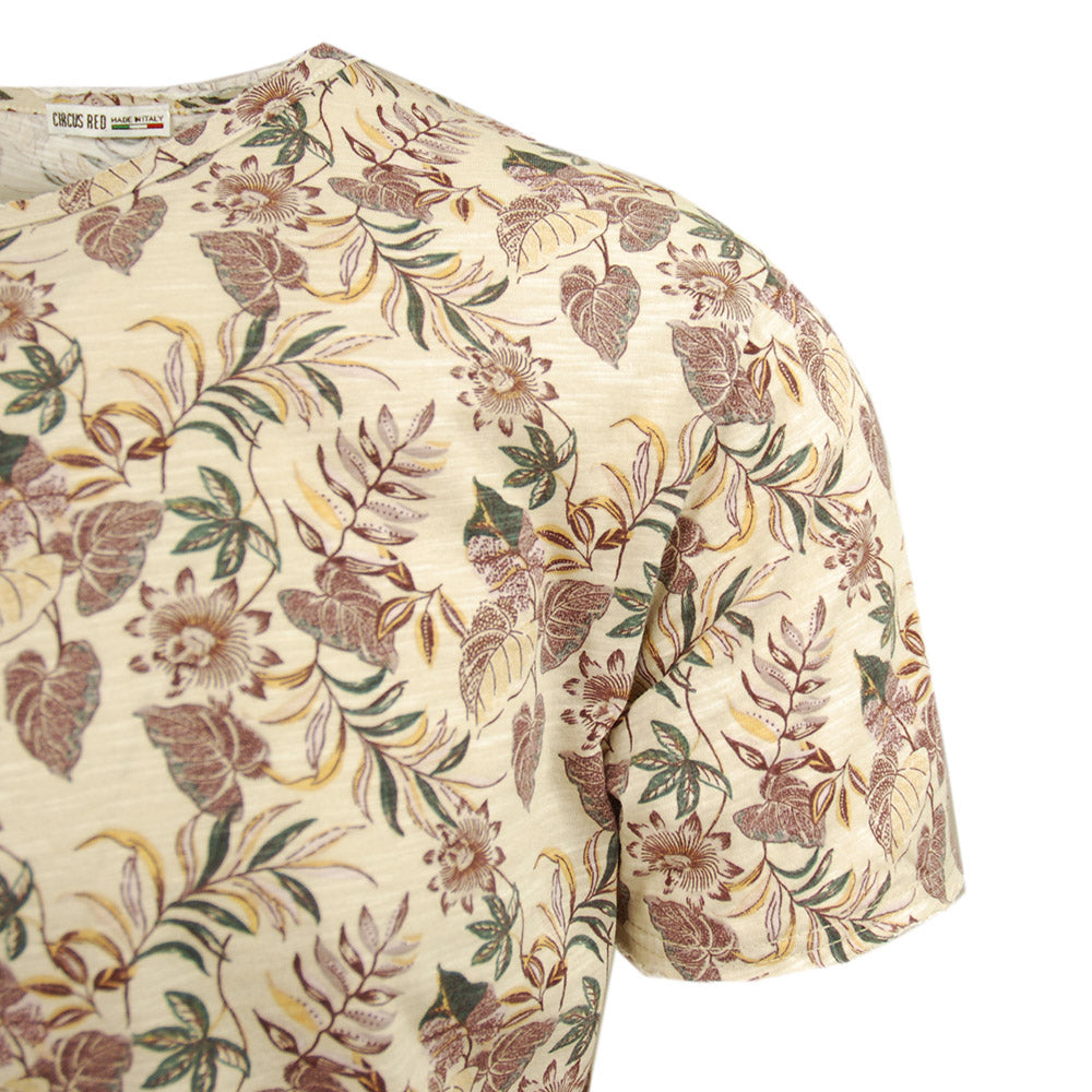 Beige mönstrad t-shirt⎪ Circus Red