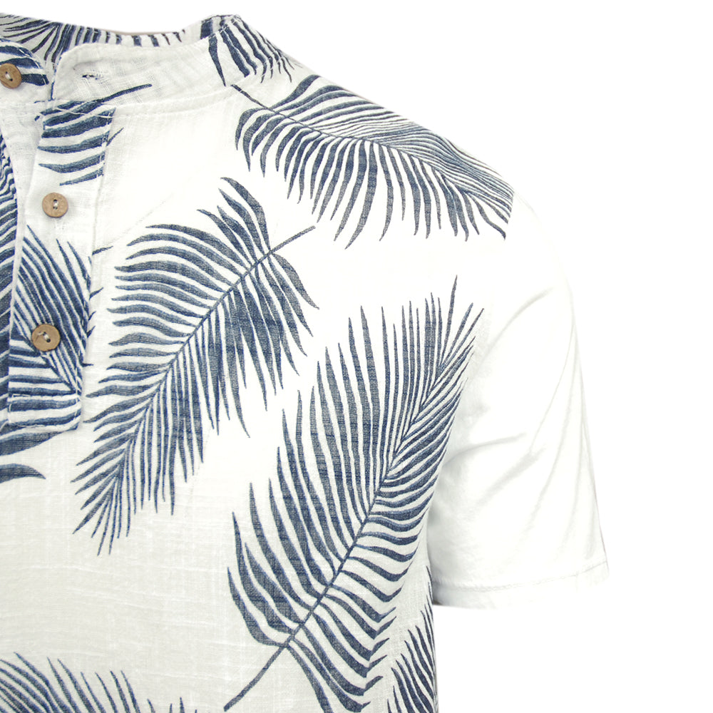 Weißes T-Shirt mit dunkelblauem Muster ⎪ Circus Red