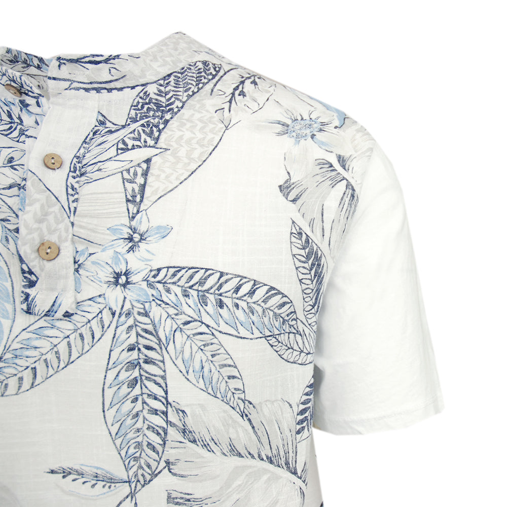 Weißes Paisley-Muster T-Shirt⎪ Circus Red