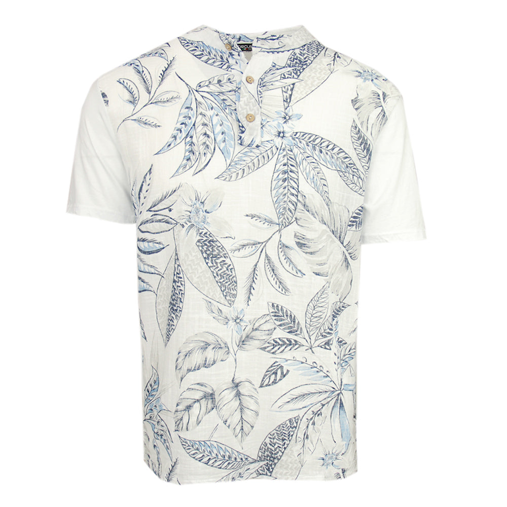 Weißes Paisley-Muster T-Shirt⎪ Circus Red