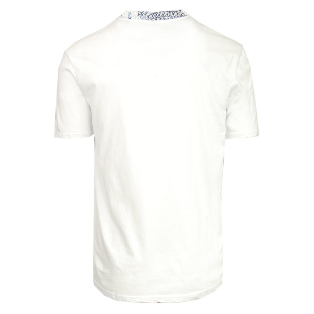 Weißes Paisley-Muster T-Shirt⎪ Circus Red