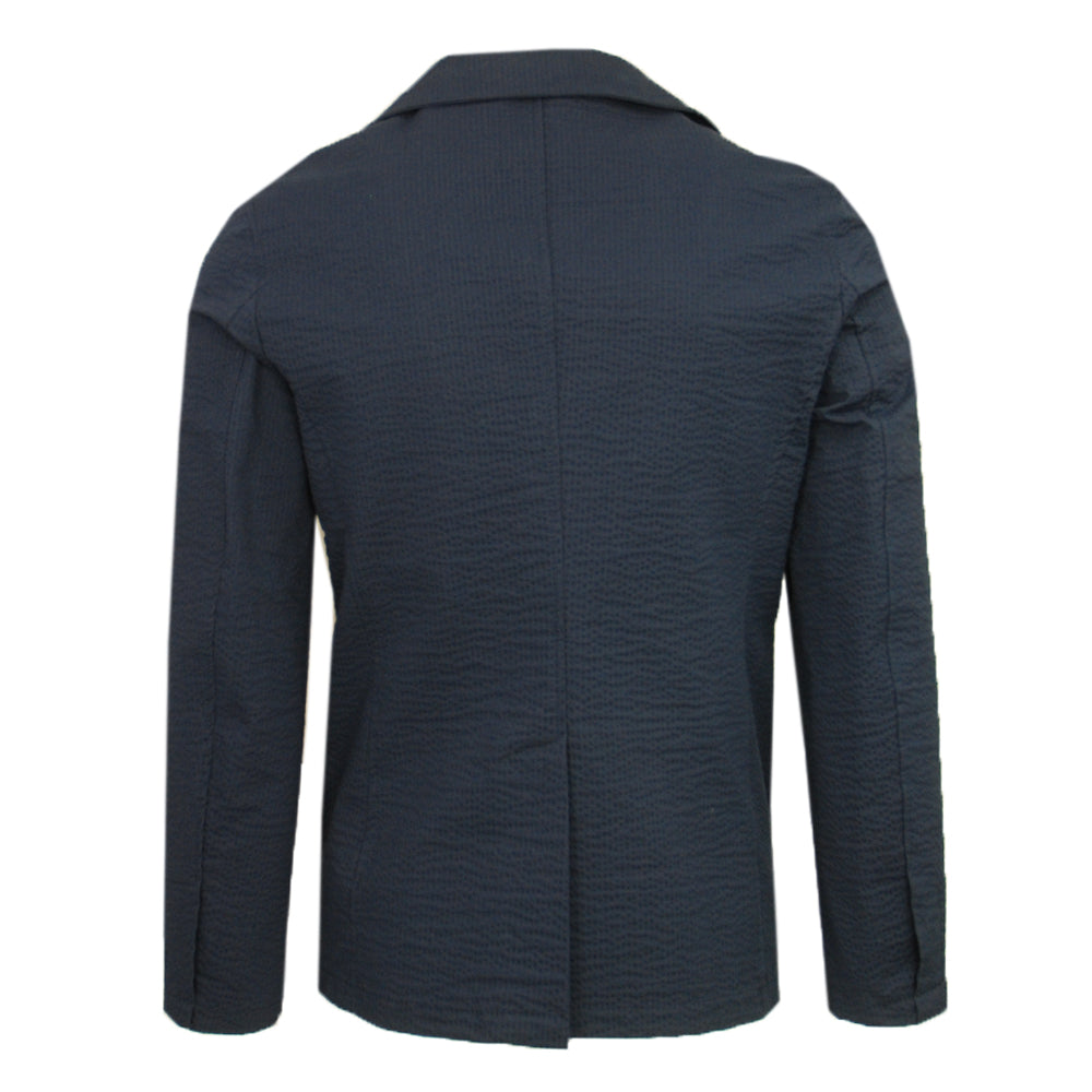 Tummansininen rento bleiseri ⎪ Super Slim⎪ Circus Red