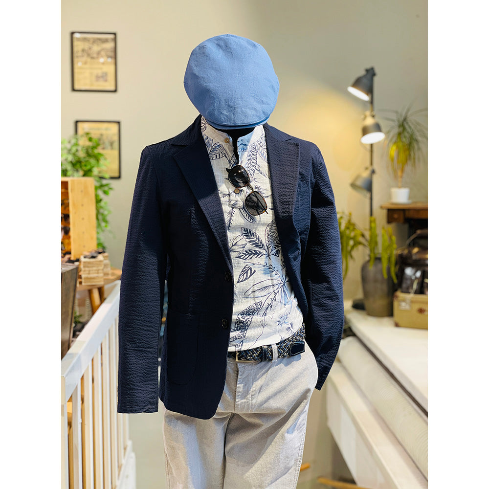 Dark blue casual blazer ⎪ Super Slim⎪ Circus Red