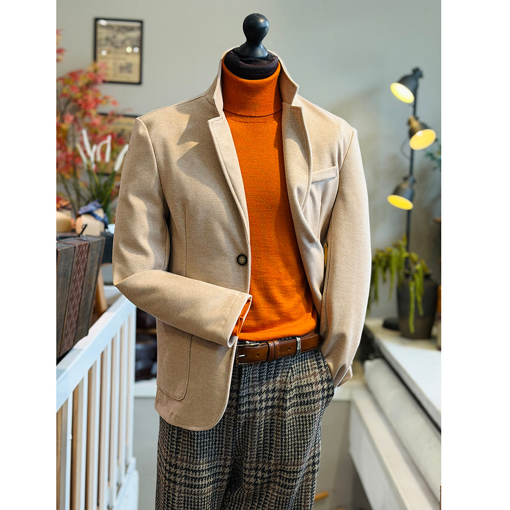 Beiger Strickblazer / Jacke⎪ Trani ⎪ Circus Red