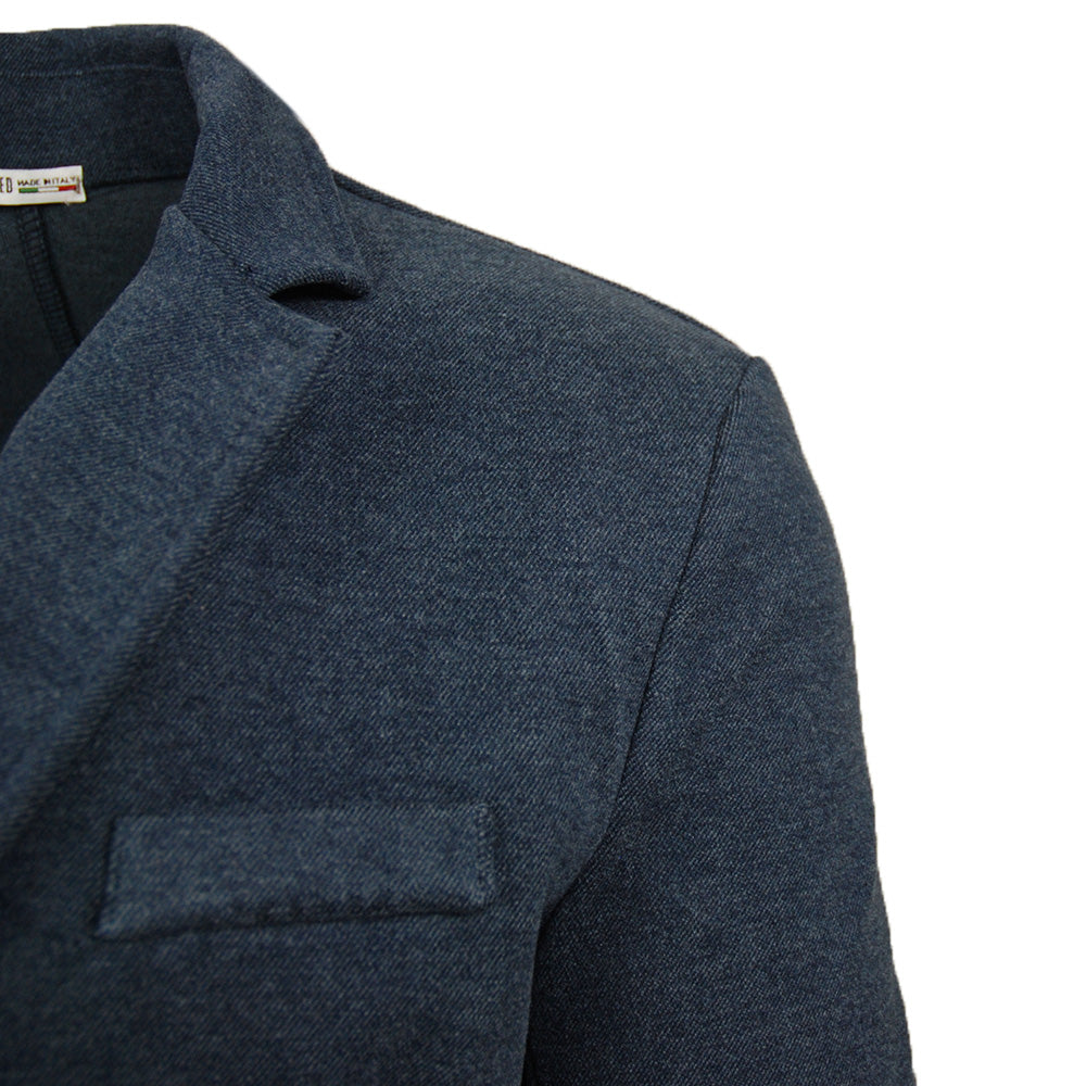 Blue Knit Blazer / Jacket ⎪ Trani ⎪ Circus Red