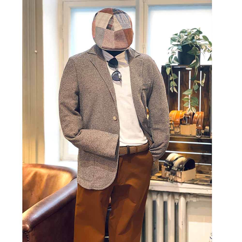 Hellbrauner Strickblazer ⎪ Morterone ⎪ Circus Red