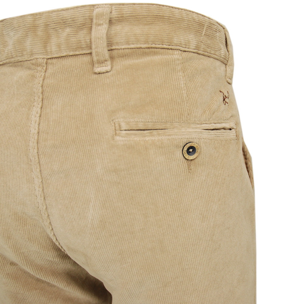 Beige velvet trousers⎪Piero Gianchi