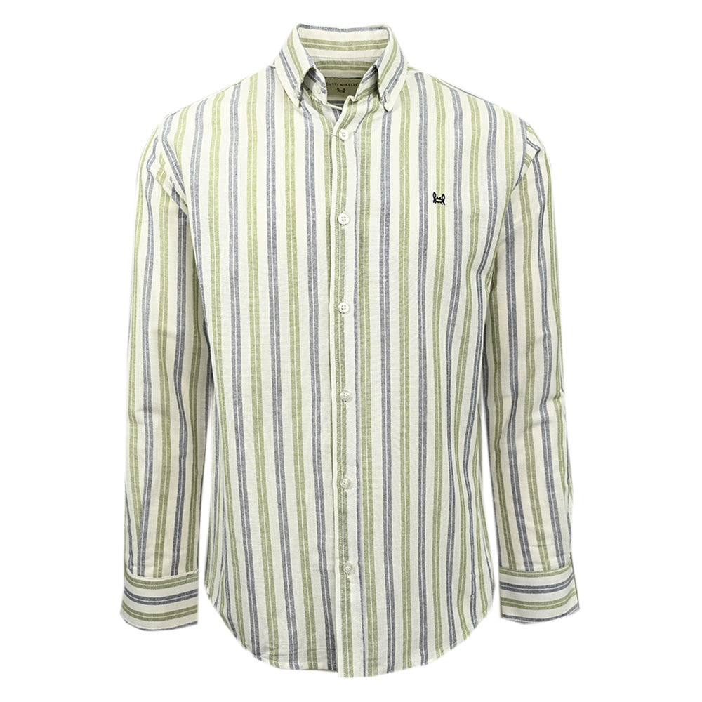 White striped linen shirt | C. Mikelo