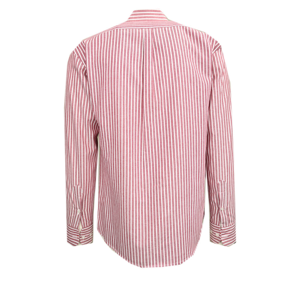 Burgundy / Vit randig skjorta med krage⎪ Oxford Rayas ⎪ C. Mikelo