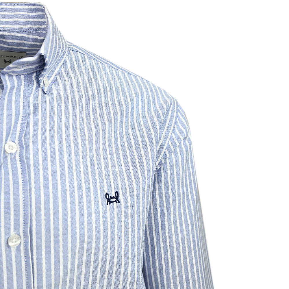 Blue / White striped collared shirt ⎪ Oxford Rayas ⎪ C. Mikelo