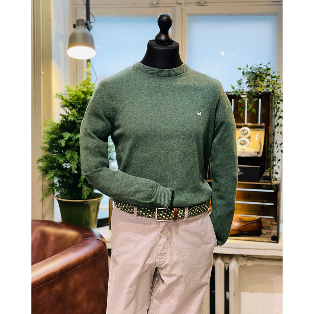 Vihreä puuvillaneule ⎪ Antonio ⎪C. Mikelo