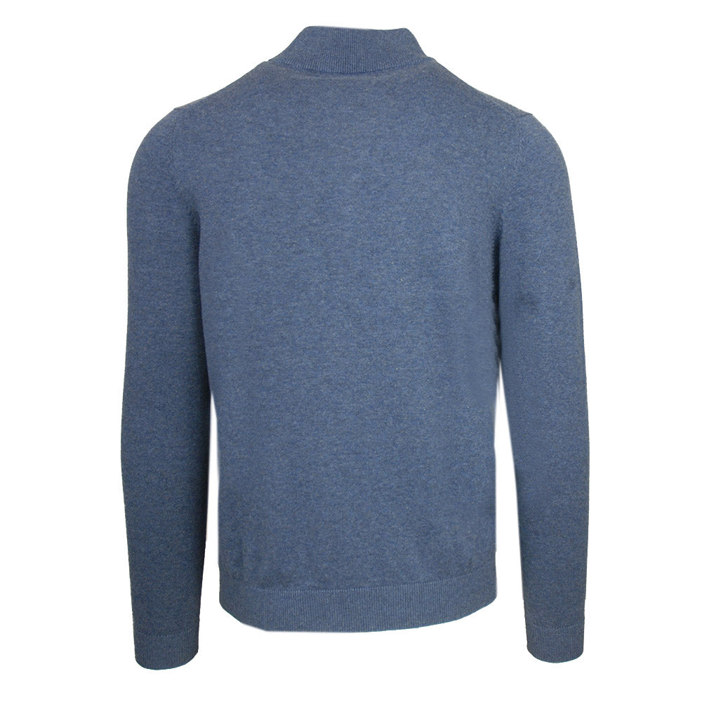 Blauer Baumwollpullover mit Reißverschluss ⎪ Martin ⎪C. Mikelo