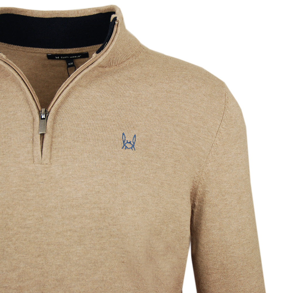 Beige cardigan with zipper ⎪ Mateo ⎪C. Mikelo