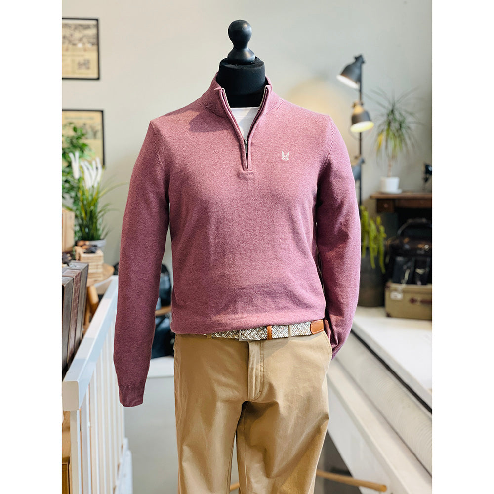 Beige Strickjacke mit Reißverschluss ⎪ Mateo ⎪C. Mikelo