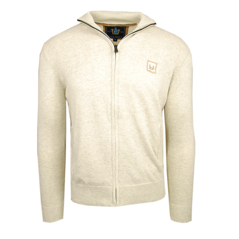 Beige cardigan with zipper ⎪ Mateo ⎪C. Mikelo