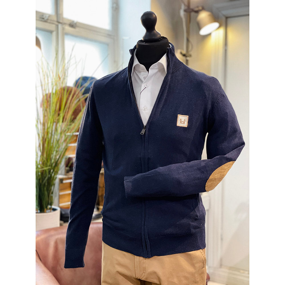 Beige Strickjacke mit Reißverschluss ⎪ Mateo ⎪C. Mikelo