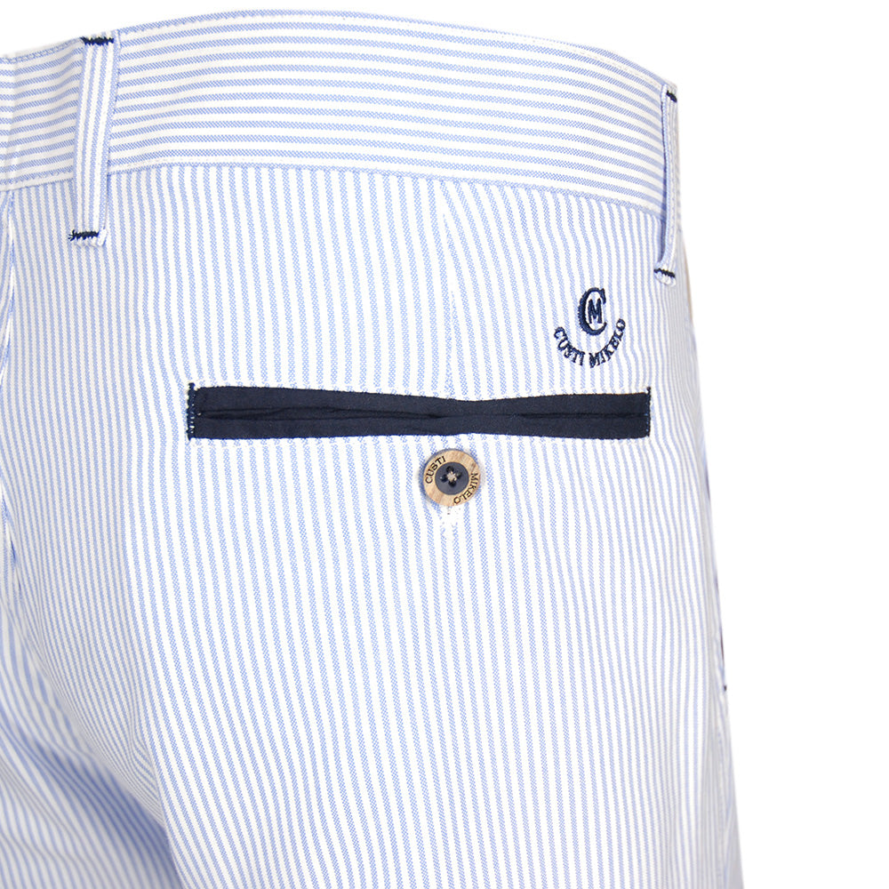 Hellblaue gestreifte Shorts ⎪ Valencia Bermuda ⎪ C. Mikelo