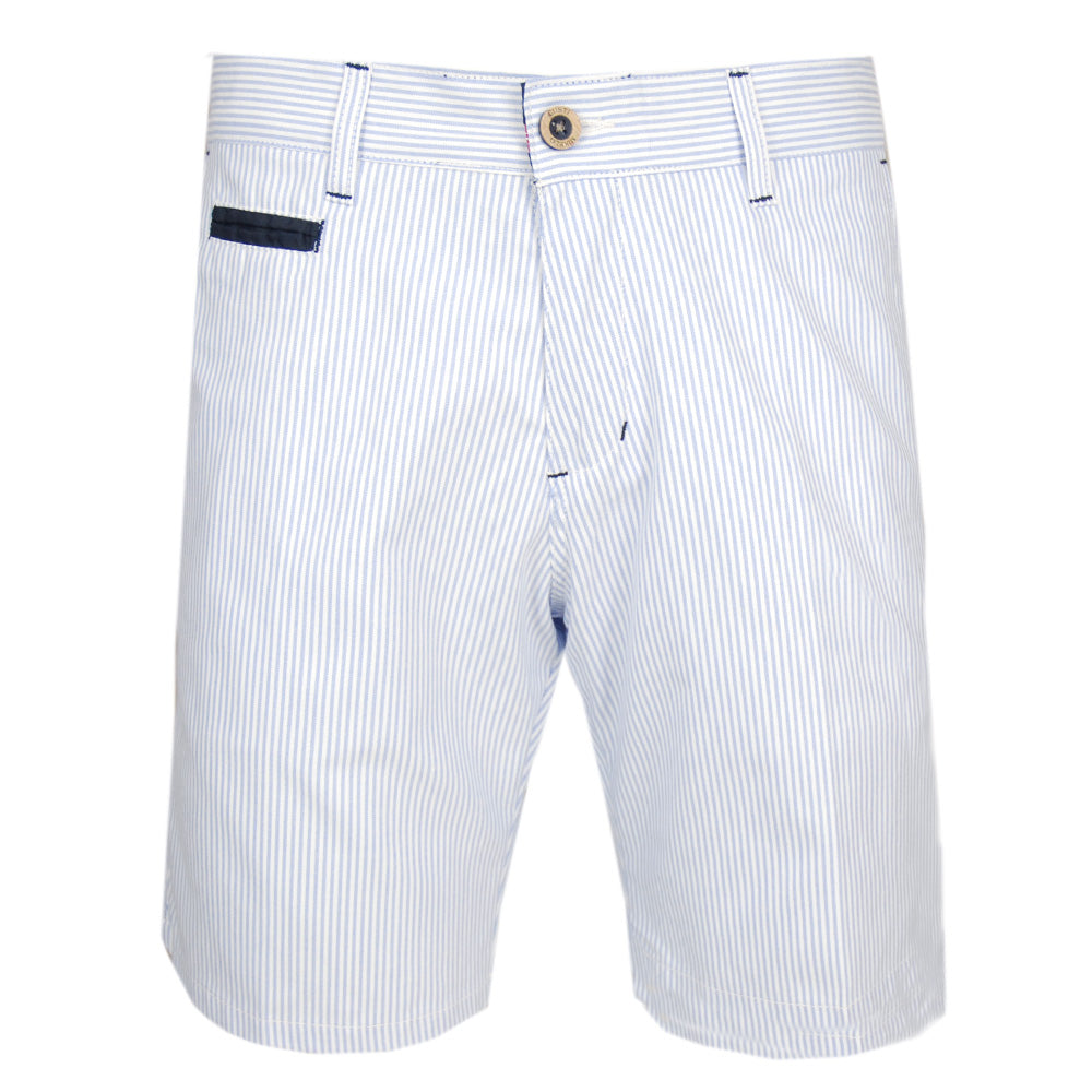Hellblaue gestreifte Shorts ⎪ Valencia Bermuda ⎪ C. Mikelo