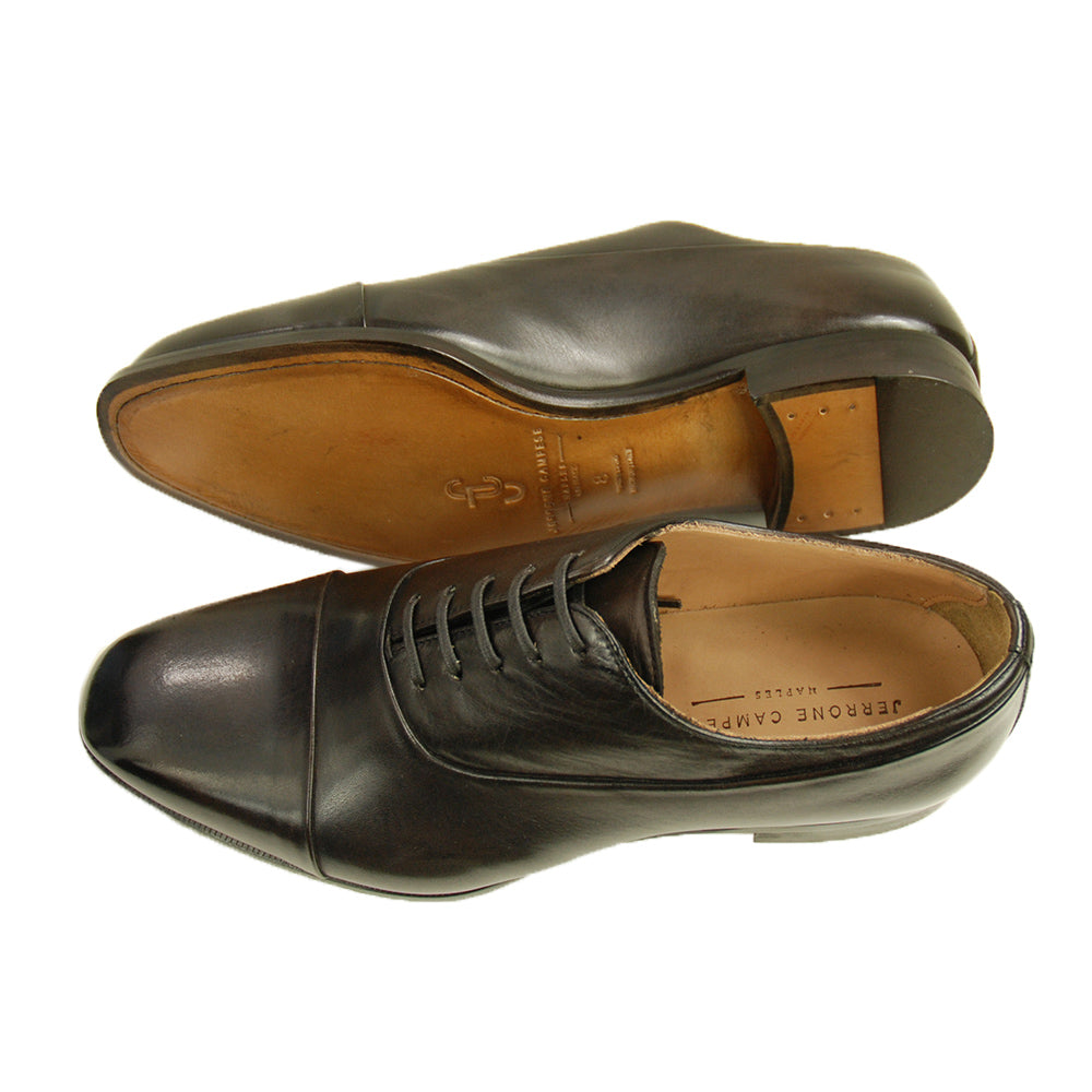 Tummanruskea nahkakenkä⎪ Cap Toe Oxford ⎪ Cerruti Sergio