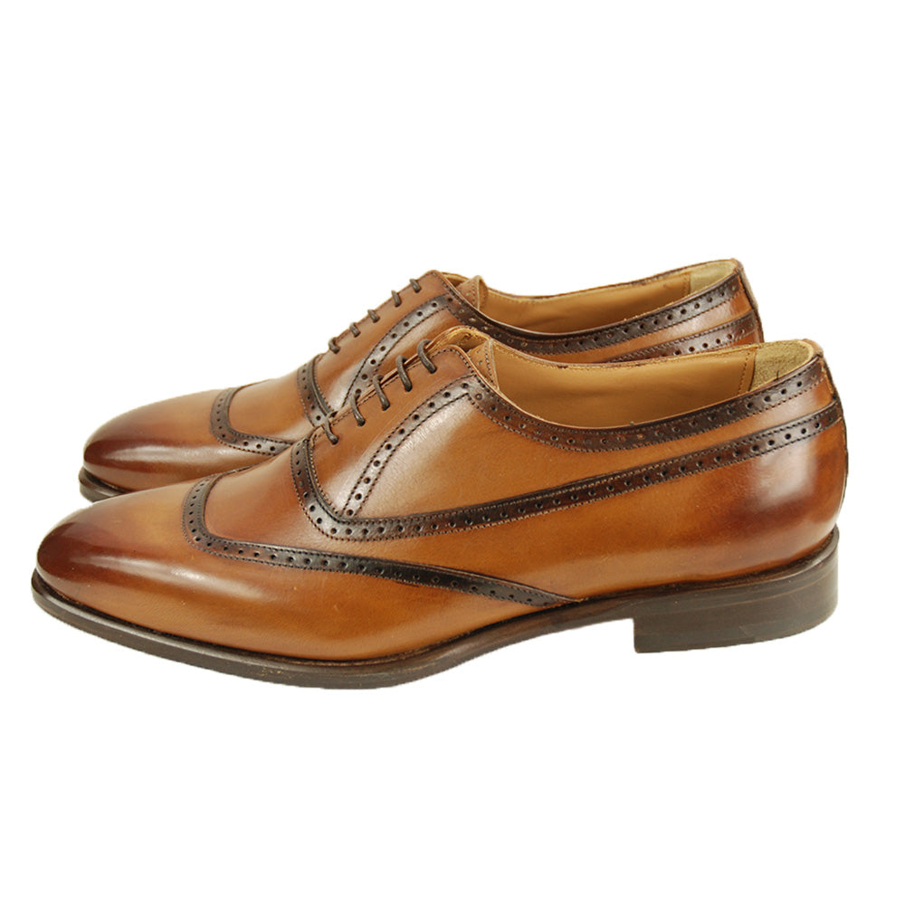 Brown leather shoe ⎪ Brogue Oxford ⎪ Cerruti Sergio
