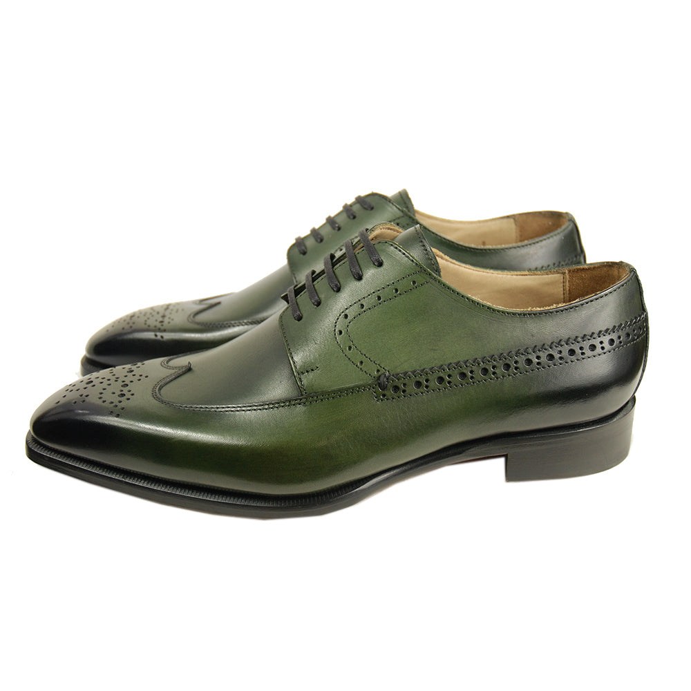 Dark green leather shoe Men's shoesSaarnin putiikki Dark green leather shoe Men's shoesSaarnin putiikki