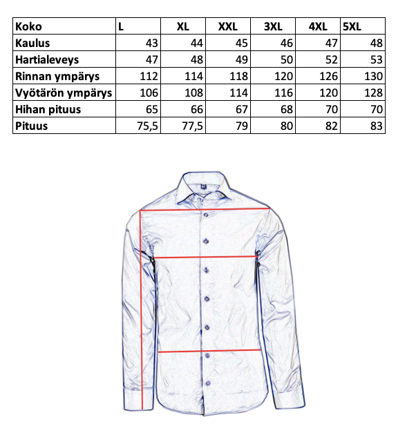 Vit skjorta med brunt/grönt mönster⎪Lucera⎪Circus Red