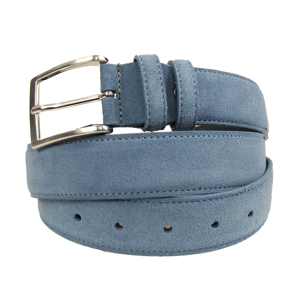 Vaaleansininen mokkanahkainen vyö⎪ De Gregorio