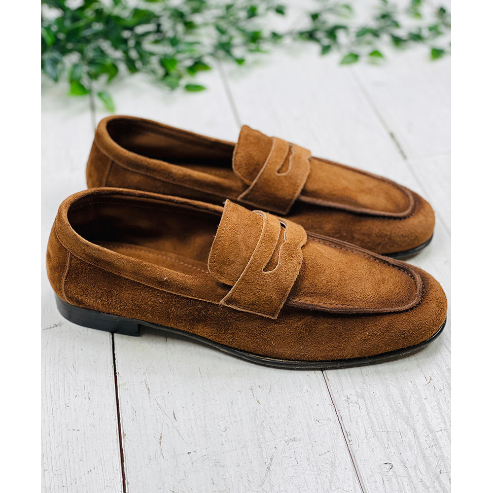 Konjakinruskeat mokkanahkaiset loaferit ⎪ Avellino ⎪ Rennella