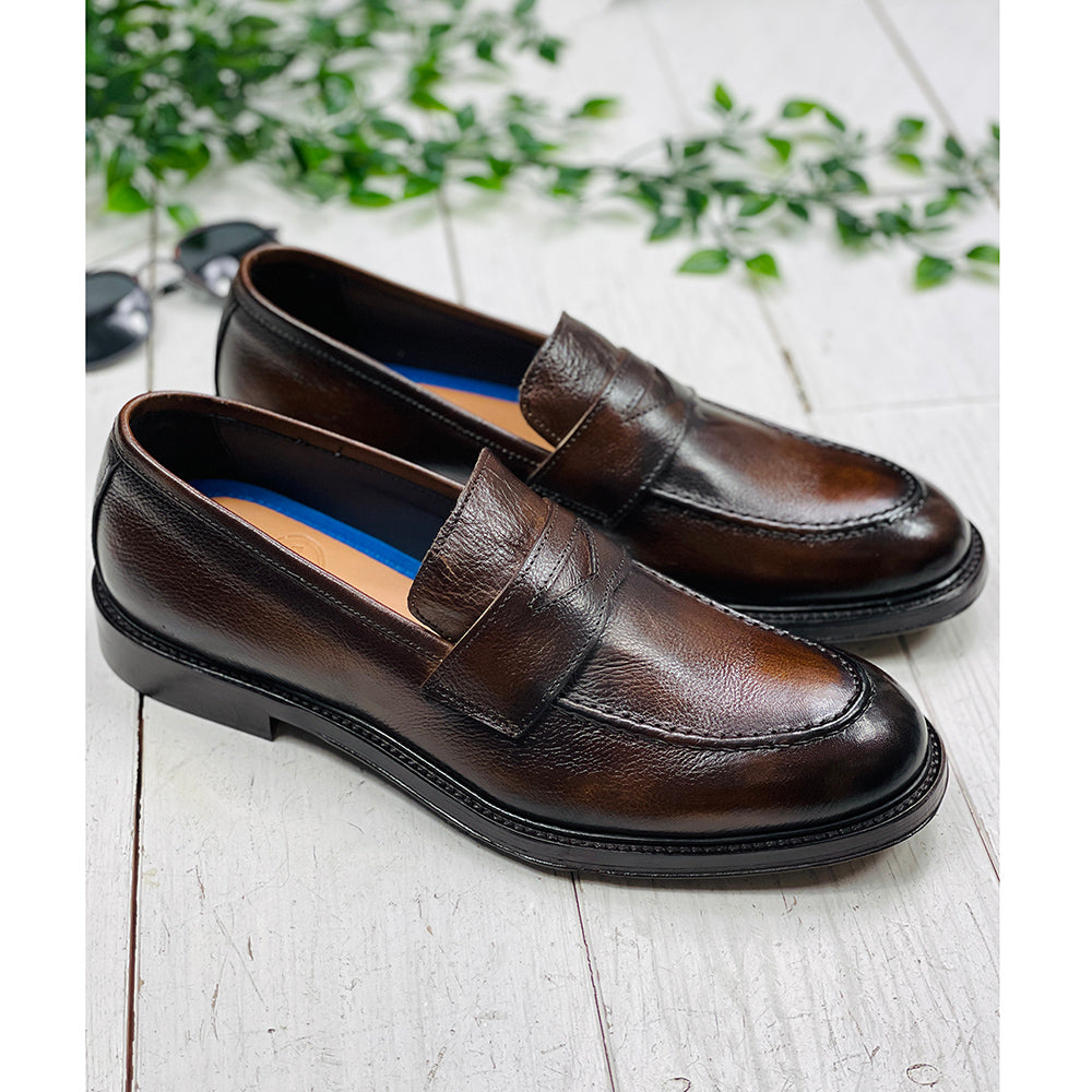 Brown leather loafers ⎪ Tuscania ⎪ Rennella