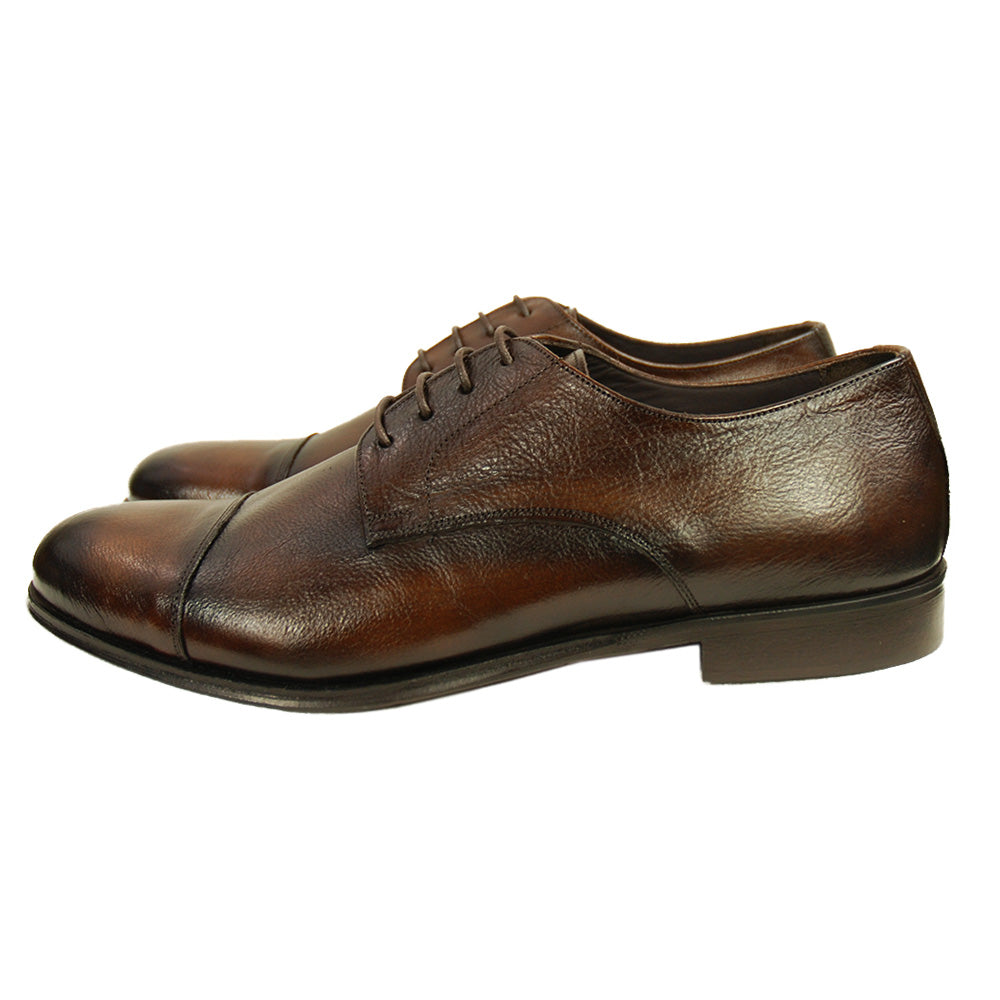 Ruskea nahkakenkä⎪ Cap Toe Derby ⎪ Rennella
