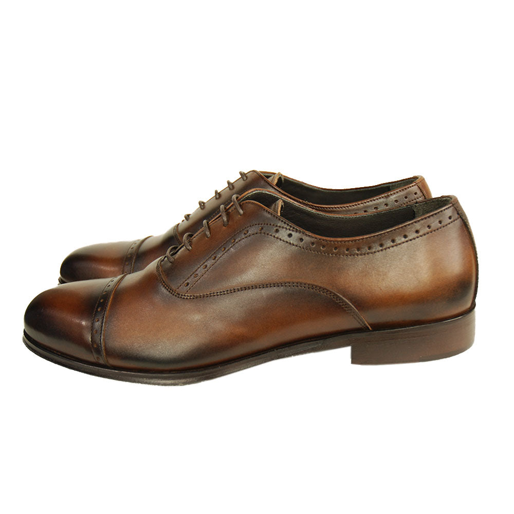 Brown leather shoe⎪ Brogue⎪ Rennella