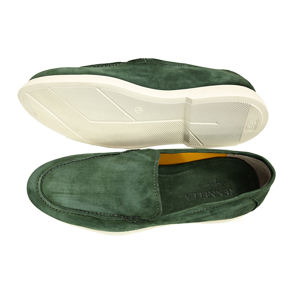 Tummanvihreät mokkanahkaiset loaferit ⎪ Matera ⎪ Rennella