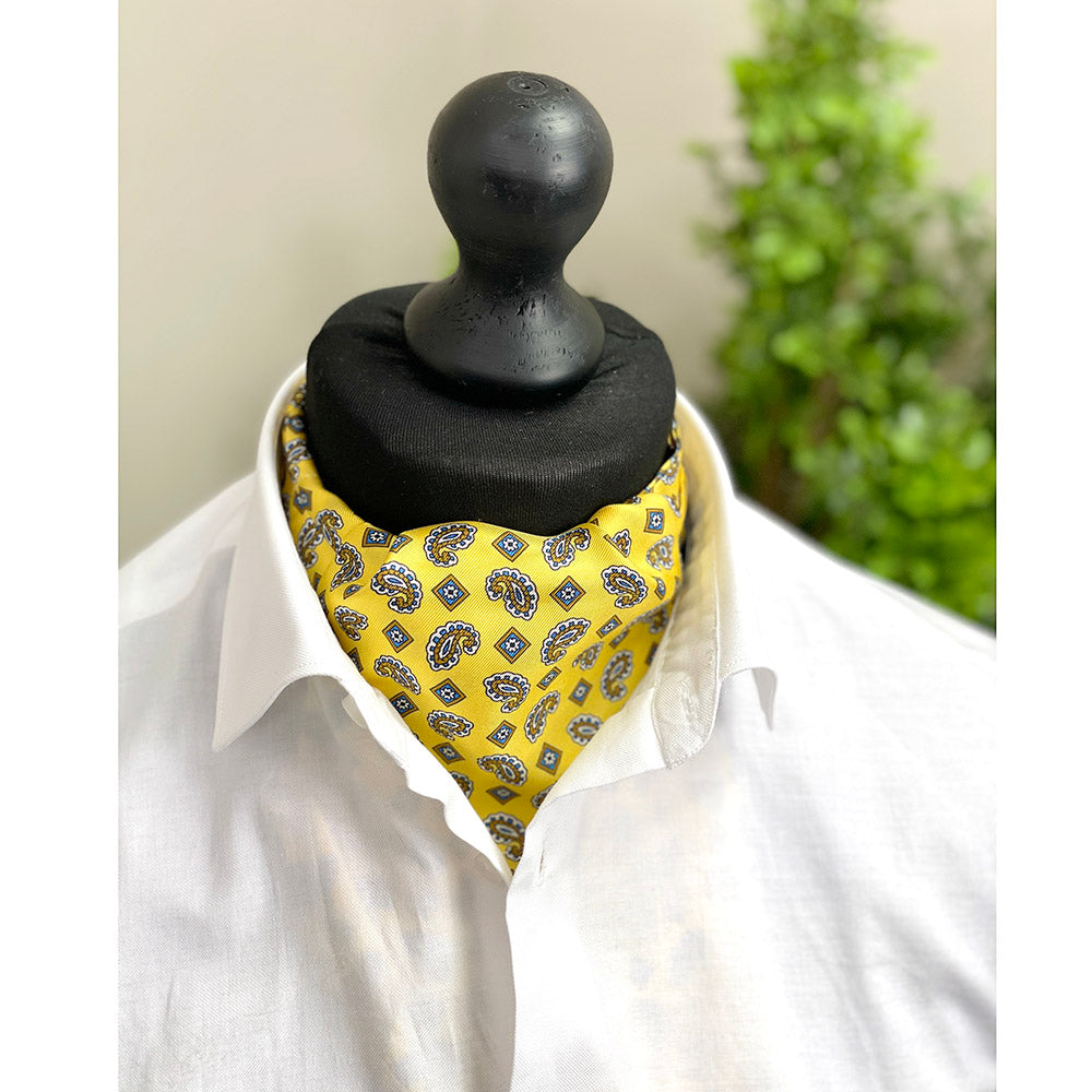 Gelbes Paisley Ascot-Tuch ⎪Giorgio Redaelli