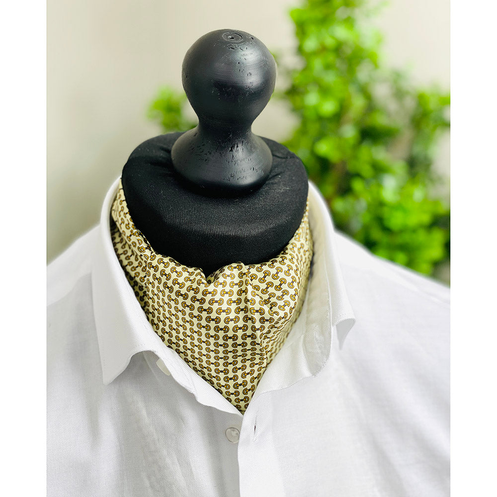 Gemusterter goldener Ascot-Schal ⎪ Giorgio Redaelli