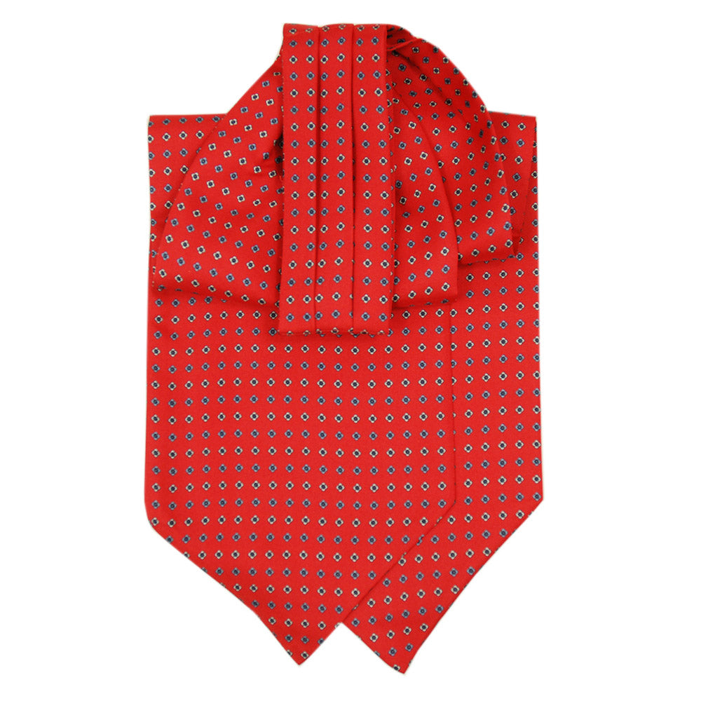 Kirkkaanpunainen ascot-huivi kuviolla⎪Giorgio Redaelli