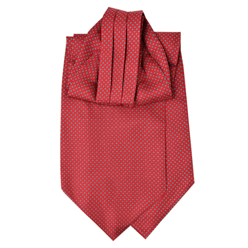 Punainen kuviollinen ascot-huivi ⎪ Giorgio Redaelli