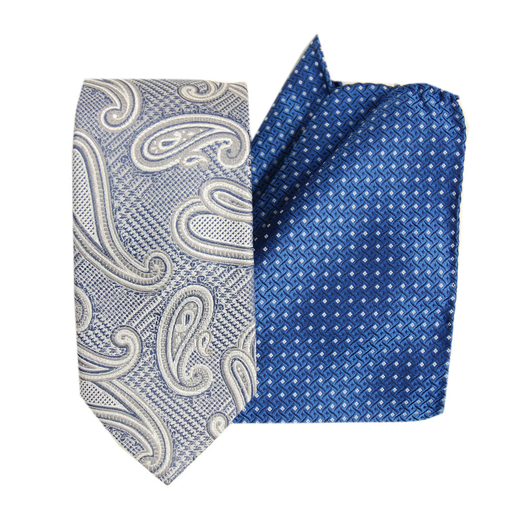 Red paisley tie & pocket square gift set⎪ Giorgio Redaelli