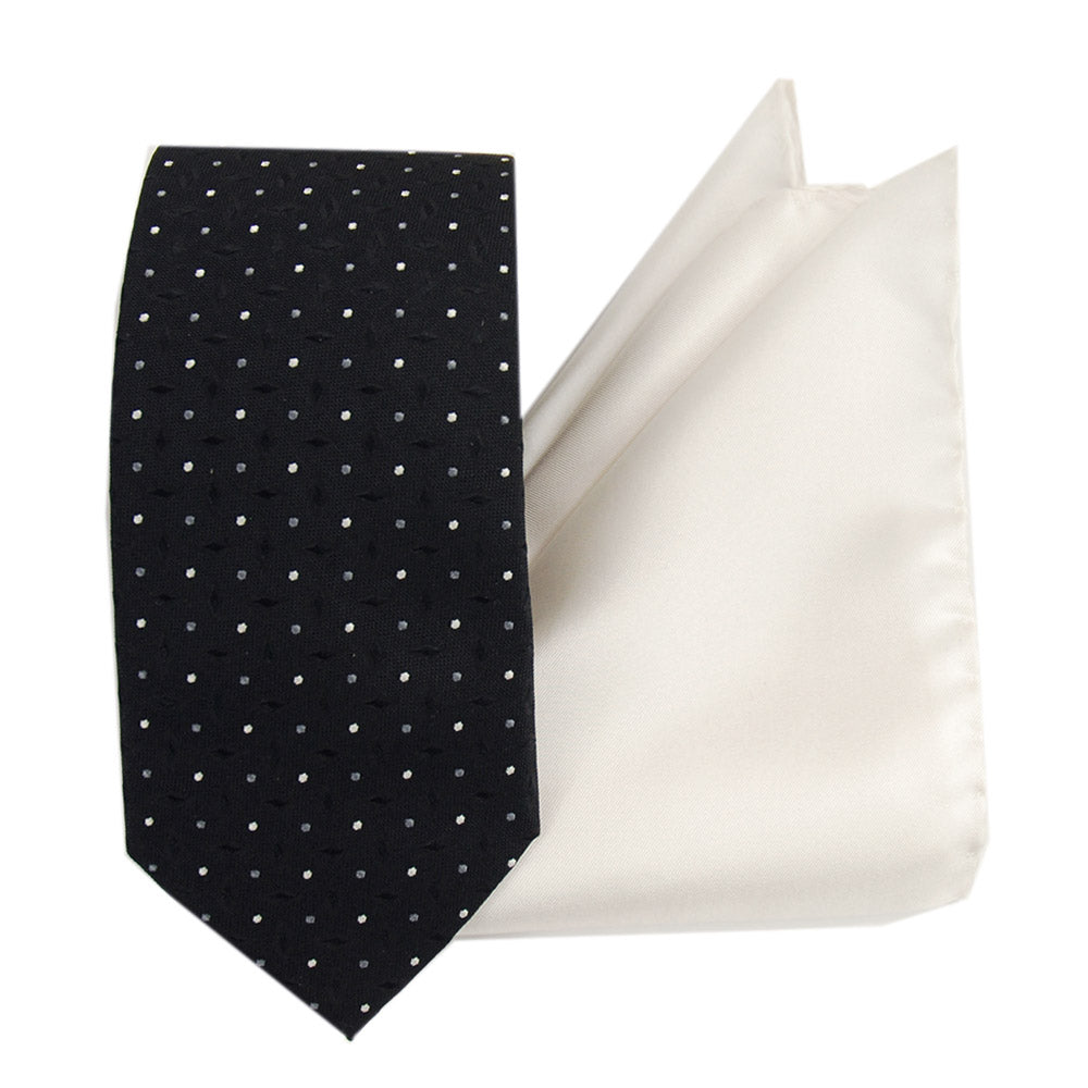 Orange-blue bow tie & pocket square gift set⎪ Giorgio Redaelli