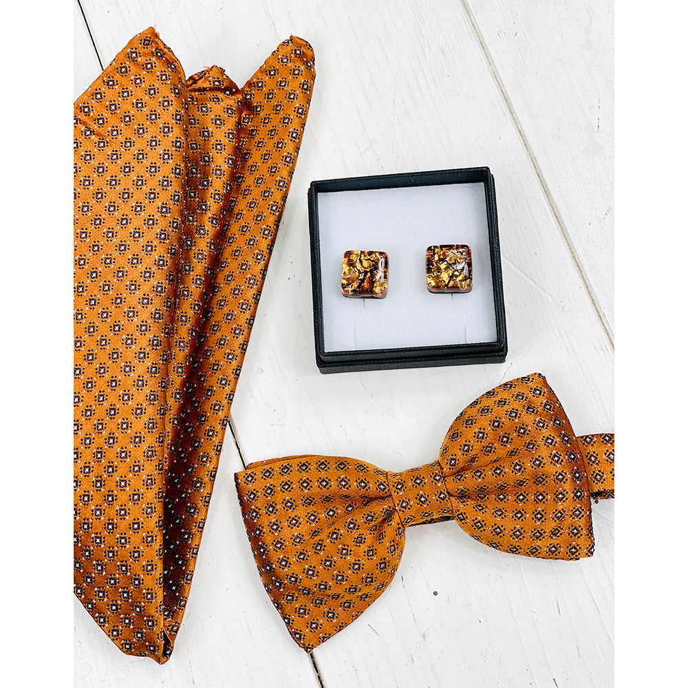 Gold / braune Manschettenknöpfe⎪ Tinti Matteo Venedig