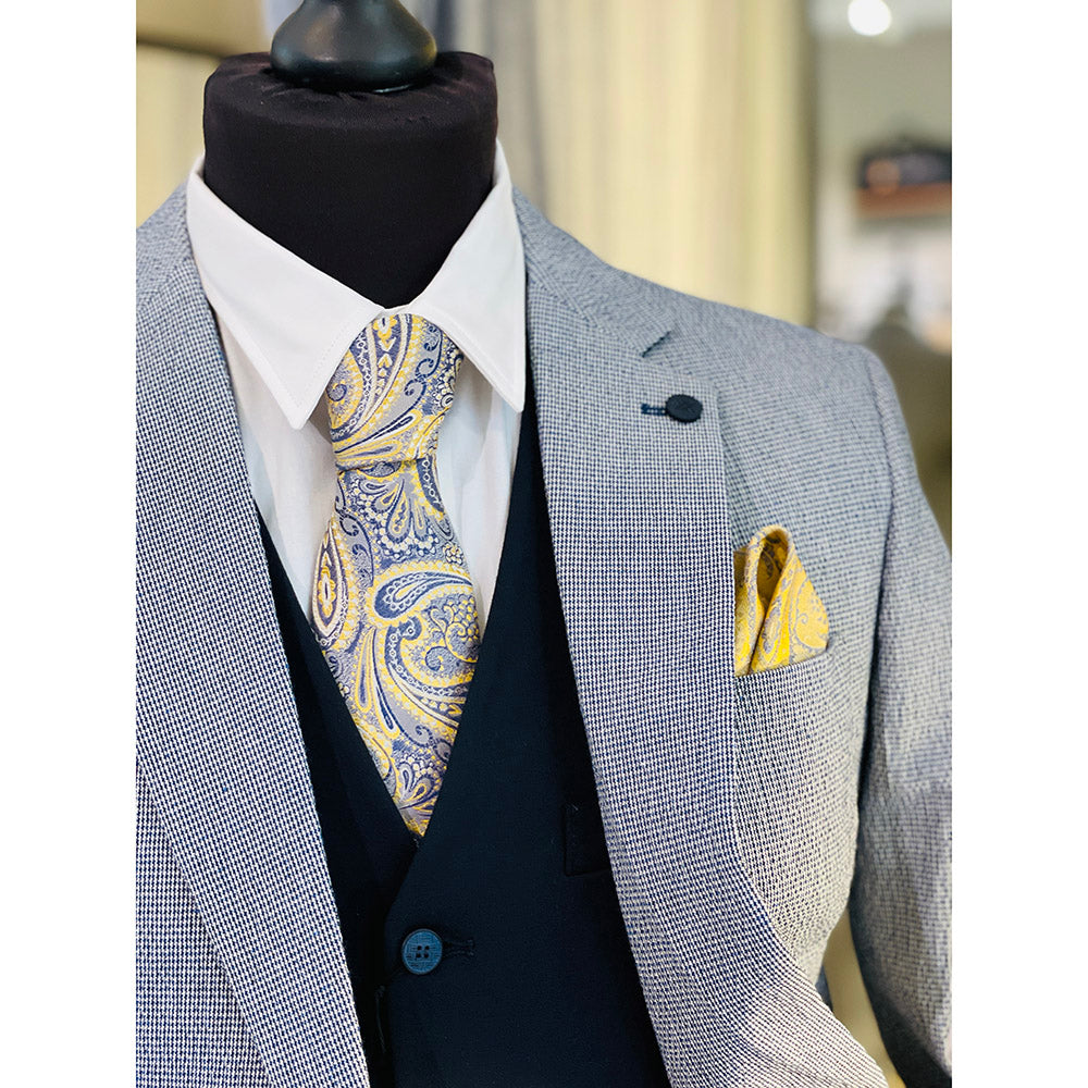 Blue / Yellow tie⎪ Giorgio Redaelli