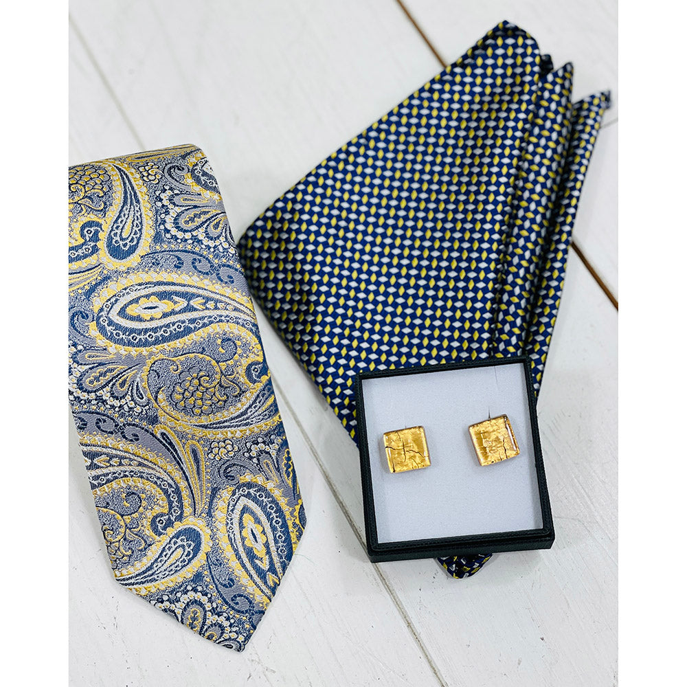 Blue / Yellow tie⎪ Giorgio Redaelli