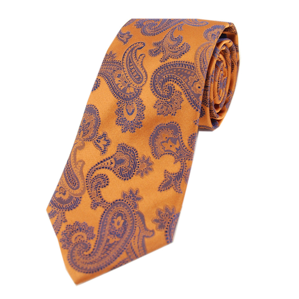 Orange paisley tie⎪ Giorgio Redaelli