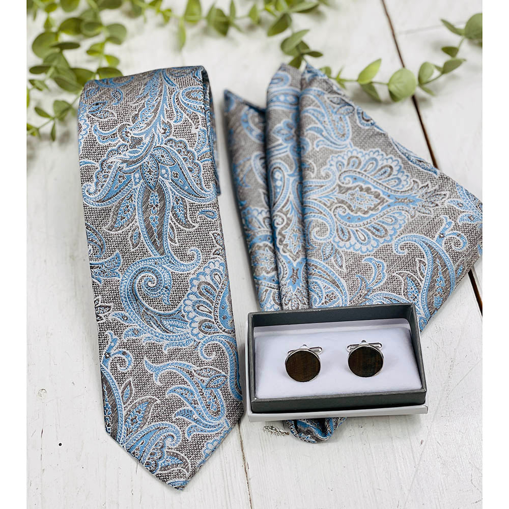 Dark brown paisley pattern silk tie⎪ Giorgio Redaelli