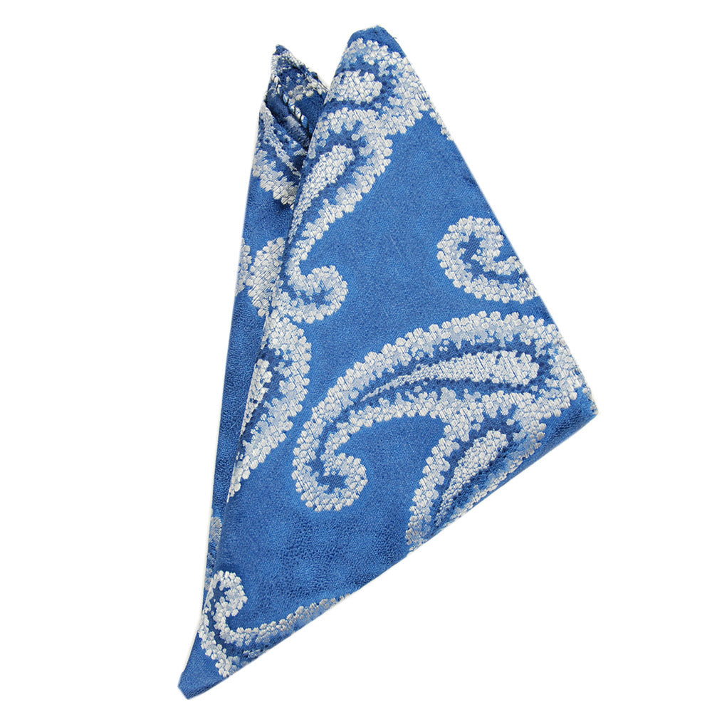 Blaues Paisley-Einstecktuch⎪ Giorgio Redaelli