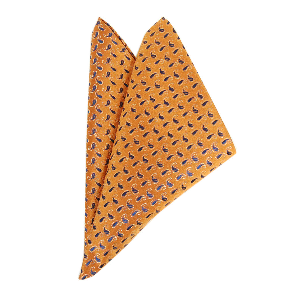 Rust orange pocket square⎪ Giorgio Redaelli