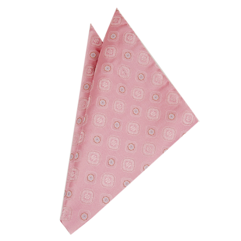 Pink patterned pocket square⎪ Giorgio Redaelli