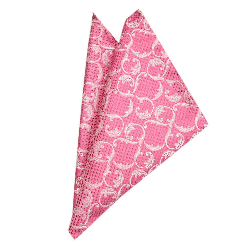 Pink patterned pocket square | Giorgio Redaelli