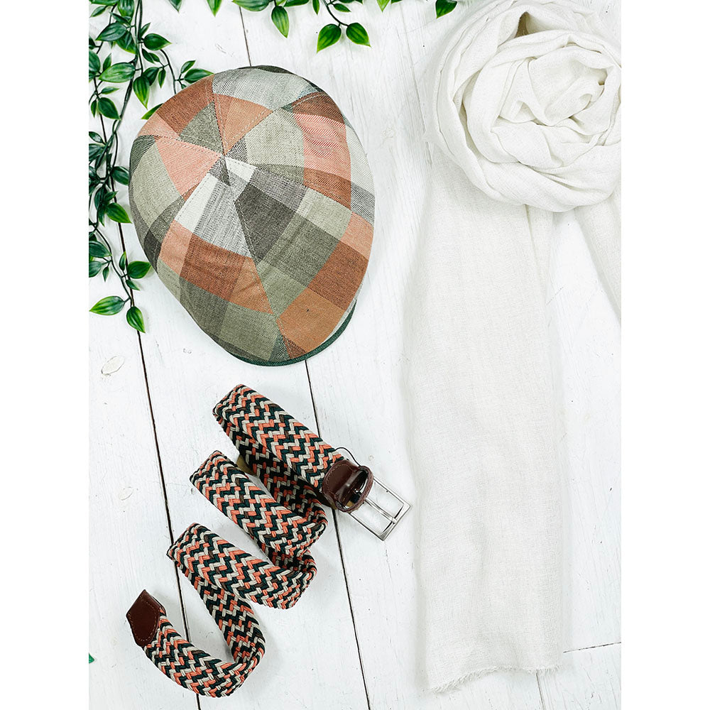 Grön rutig flat cap ⎪Gatsby ⎪ Hologramme