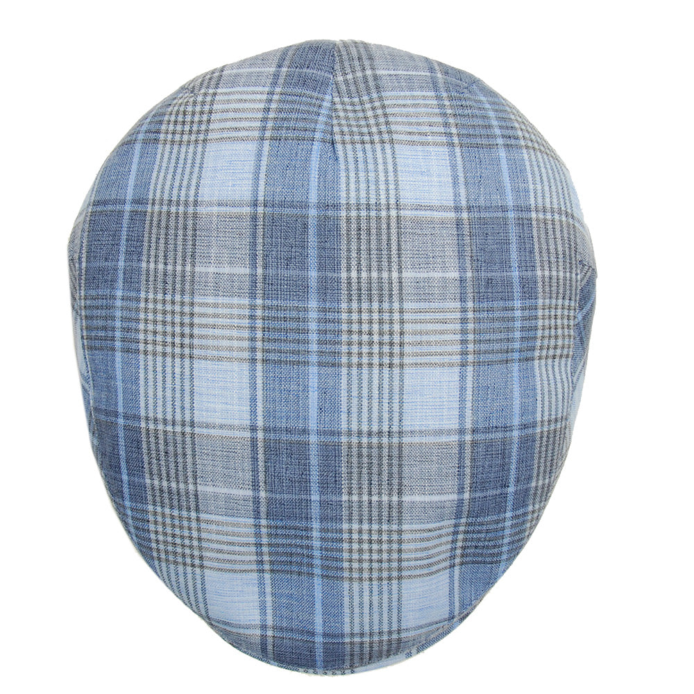 Blaue karierte Flat Cap ⎪Piemonte ⎪ Hologramm